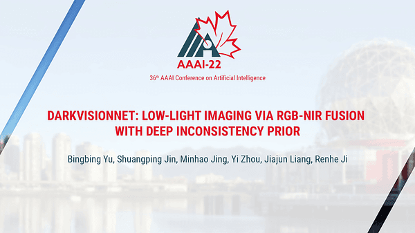 DarkVisionNet: Low-Light Imaging via RGB-NIR Fusion with Deep Inconsistency Prior