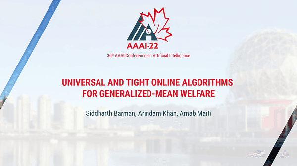 Universal and Tight Online Algorithms for Generalized-Mean Welfare