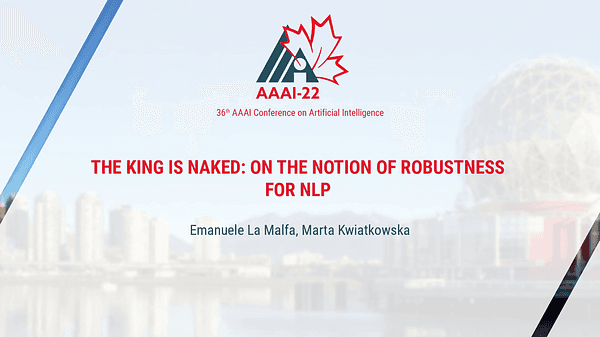 The King is Naked: On the Notion of Robustness for Natural Language Processing