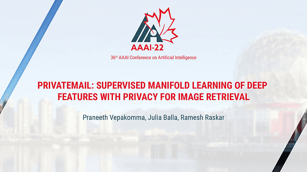 PrivateMail: Supervised Manifold Learning of Deep Features with Privacy for Image Retrieval