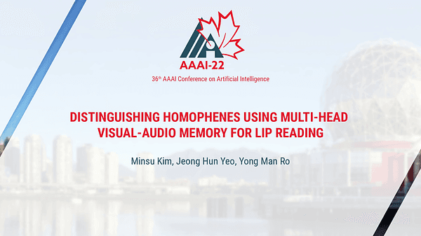 Distinguishing Homophenes Using Multi-Head Visual-Audio Memory for Lip Reading