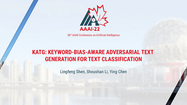 KATG: Keyword-Bias-Aware Adversarial Text Generation for Text Classification