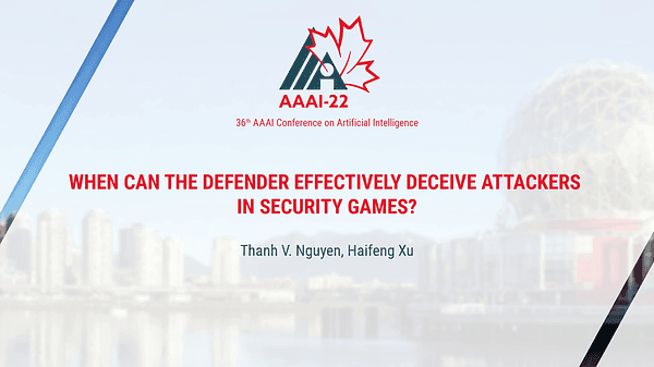When Can the Defender Effectively Deceive Attackers in Security Games?