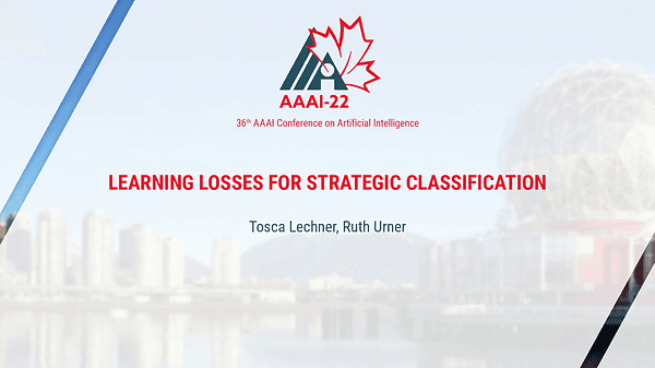 Learning Losses for Strategic Classification