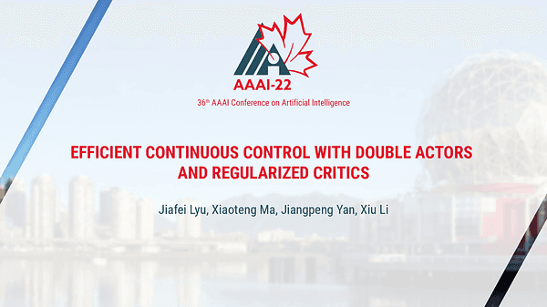 Efficient Continuous Control with Double Actors and Regularized Critics