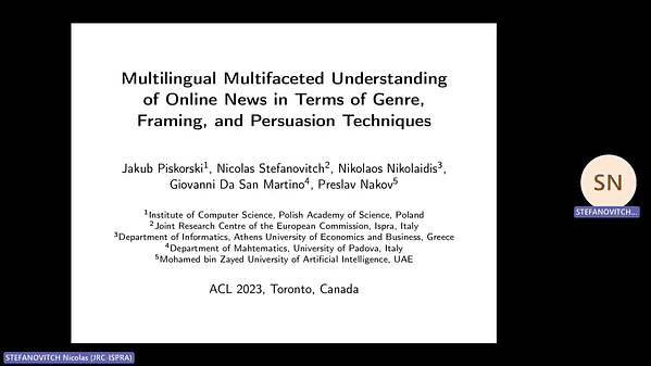 SemEval-2023 Task 3: Detecting the Category, the Framing, and the Persuasion Techniques in Online News in a Multi-lingual Setup