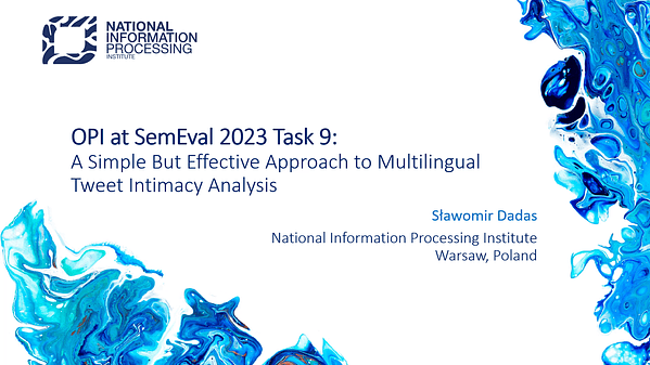 OPI at SemEval 2023 Task 9: A Simple but Effective Approach to Multilingual Tweet Intimacy Analysis