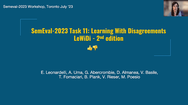 SemEval-2023 Task 11: Learning with Disagreements (LeWiDi)