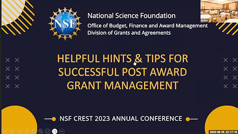 Helpful Hints and Tips for Successful Post Award Grant Management