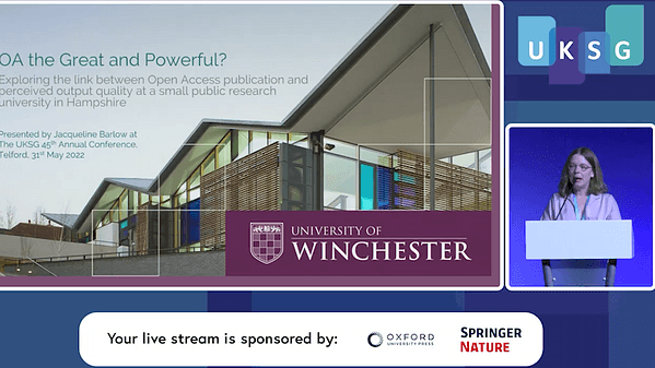 OA the great and powerful? Exploring the link between Open Access publication and perceived output quality at a small public research university in Hampshire