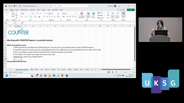 Working with usage metrics: hands on with COUNTER reports