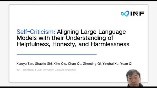 Self-Criticism: Aligning Large Language Models with their Understanding of Helpfulness, Honesty, and Harmlessness