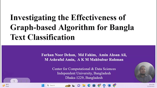 Investigating the Effectiveness of Graph-based Algorithm for Bangla Text Classification