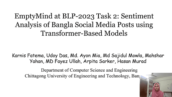 EmptyMind at BLP-2023 Task 2: Sentiment Analysis of Bangla Social Media Posts using Transformer-Based Models