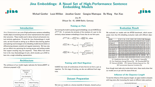 Jina Embeddings: A Novel Set of High-Performance Sentence Embedding Models | VIDEO