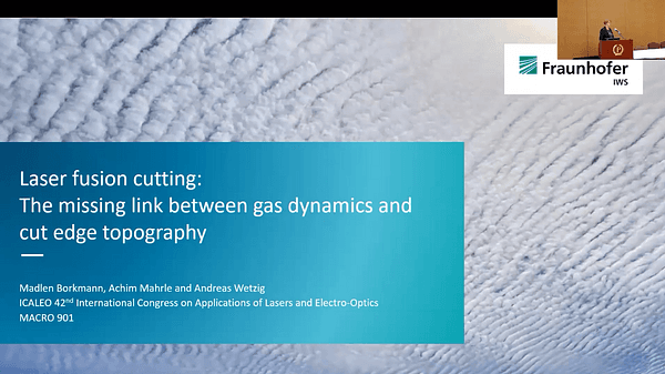 Laser Fusion Cutting: The Missing Link Between Gas Dynamics and Cut Edge Topography