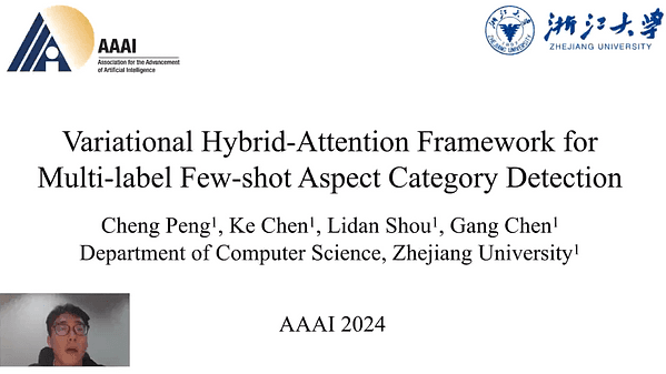 Variational Hybrid-Attention Framework for Multi-Label Few-Shot Aspect Category Detection