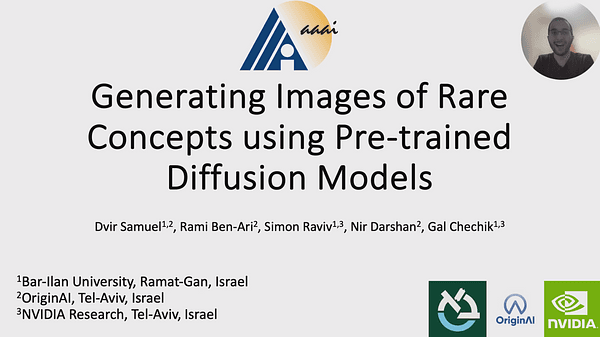 Generating Images of Rare Concepts Using Pre-trained Diffusion Models | VIDEO