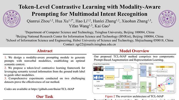 Token-Level Contrastive Learning with Modality-Aware Prompting for Multimodal Intent Recognition