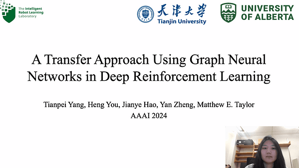 A Transfer Approach Using Graph Neural Networks in Deep Reinforcement Learning | VIDEO