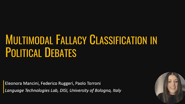 Multimodal Fallacy Classification in Political Debates