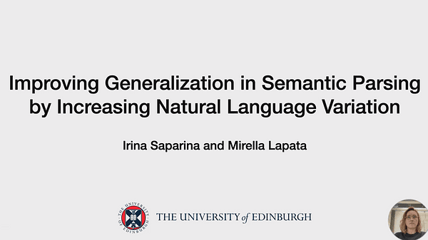 Improving Generalization in Semantic Parsing by Increasing Natural Language Variation