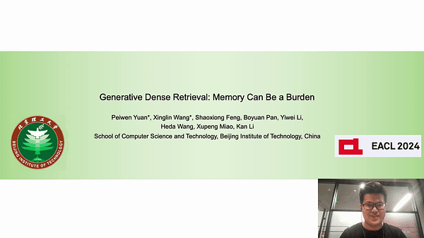 Generative Dense Retrieval: Memory Can Be a Burden