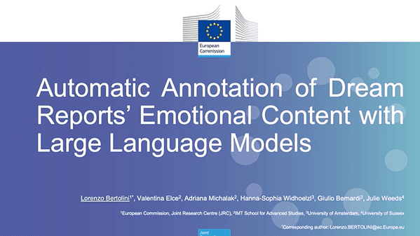 Automatic Annotation of Dream Report's Emotional Content with Large Language Models