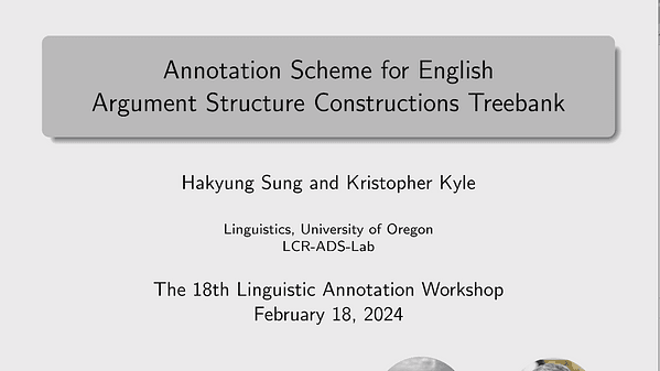 Annotation Scheme for English Argument Structure Constructions Treebank