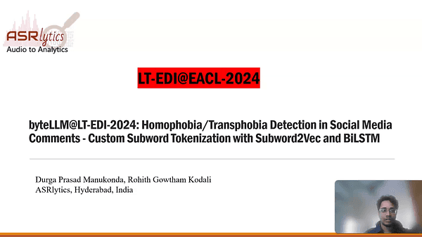 byteLLM@LT-EDI-2024: Homophobia/Transphobia Detection in Social Media Comments - Custom Subword Tokenization with Subword2Vec and BiLSTM