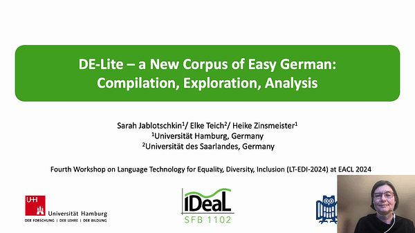 DE-Lite - a New Corpus of Easy German: Compilation, Exploration, Analysis