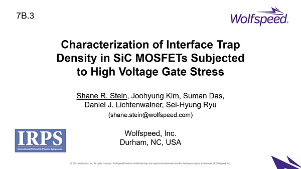 Characterization of Interface Trap Density in SiC MOSFETs Subjected to High Voltage Gate Stress