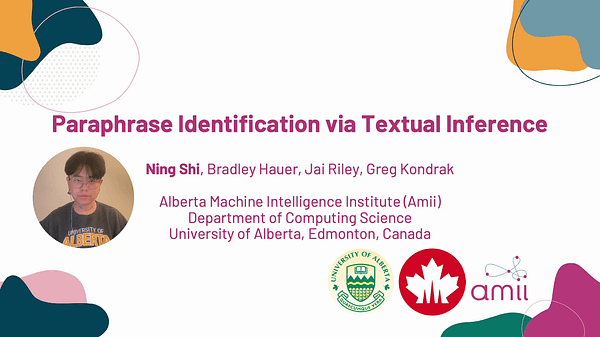 Paraphrase Identification via Textual Inference