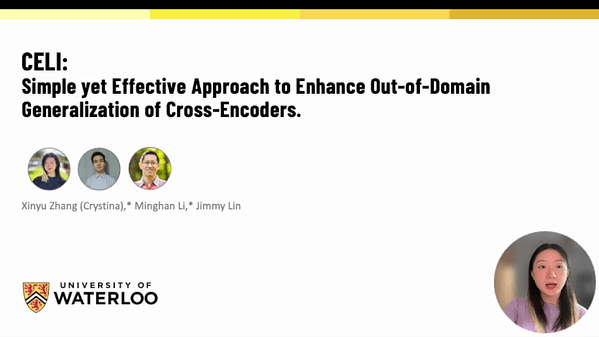 CELI: Simple yet Effective Approach to Enhance Out-of-Domain Generalization of Cross-Encoders.