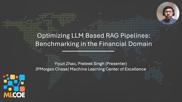 Optimizing LLM Based Retrieval Augmented Generation Pipelines in the Financial Domain