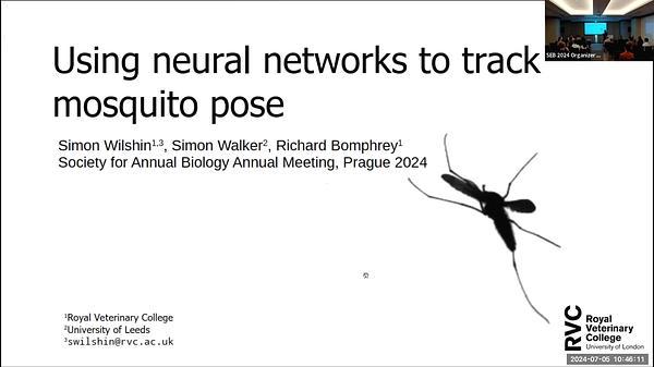 Using neural networks to track mosquito pose