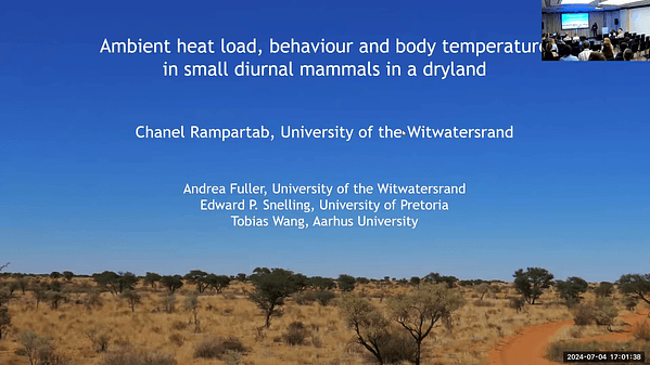 The relationships between ambient heat load, behaviour and body temperature in small diurnal mammals in a dryland environment