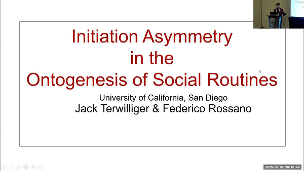 Initiation Asymmetry in the Ontogenesis of Social Routines: In Conversation, Caregivers Scaffold 1-Year Olds to Respond, but 2-year Olds Initiate