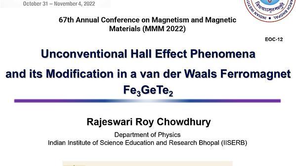 Unconventional Emergent Hall Effect Phenomena and its Modification In a van der Waals Ferromagnet Fe3GeTe2